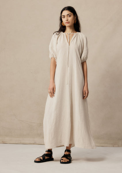 marle linen dress MARLE Uma Dress - Black