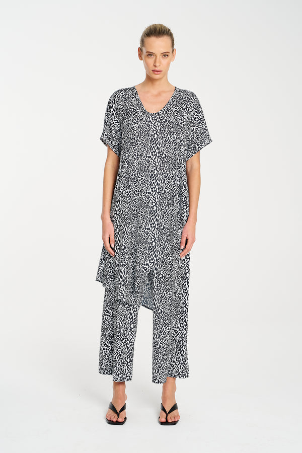 Mela Purdie Animalia Print Charmeuse Pace Pant