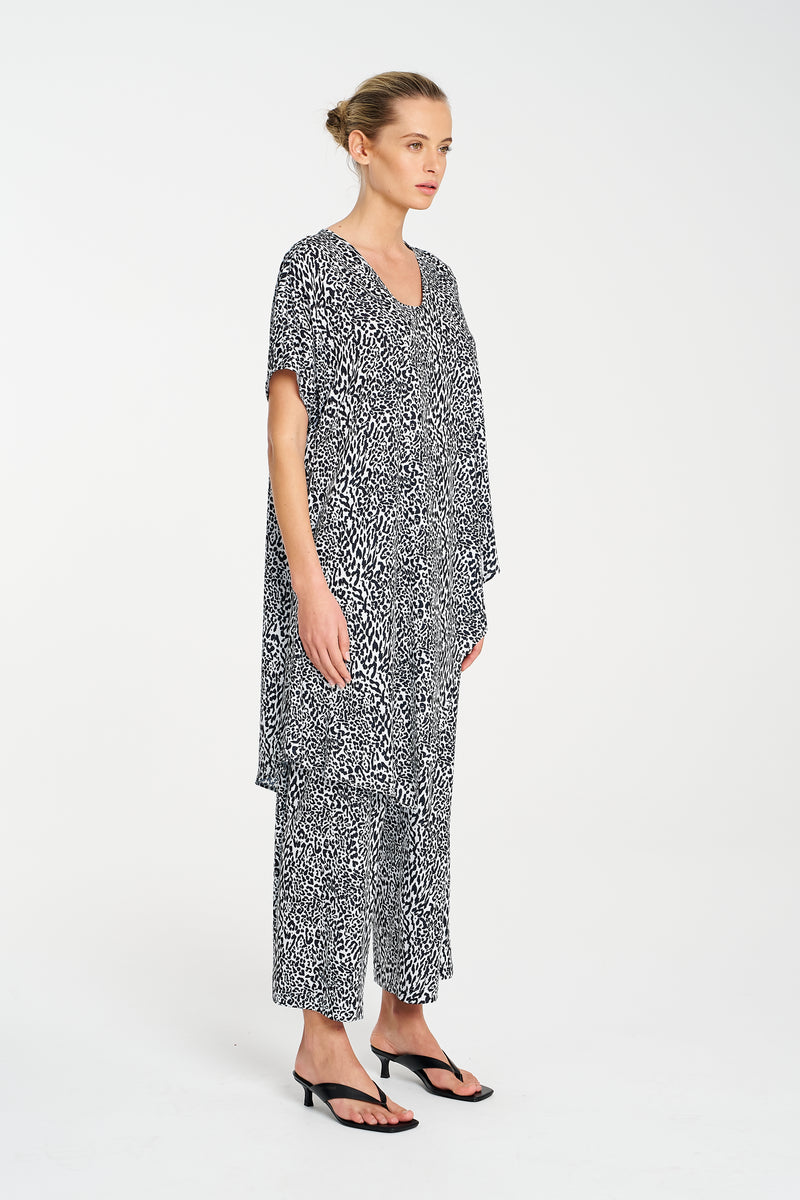 Mela Purdie Animalia Print Charmeuse Pace Pant