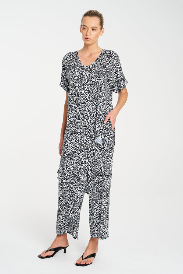 Mela Purdie Animalia Print Charmeuse Pace Pant