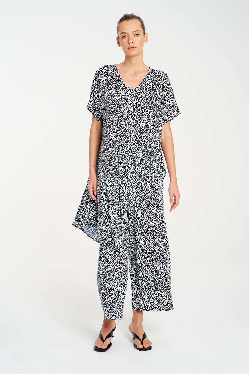 Mela Purdie Animalia Print Charmeuse Pace Pant