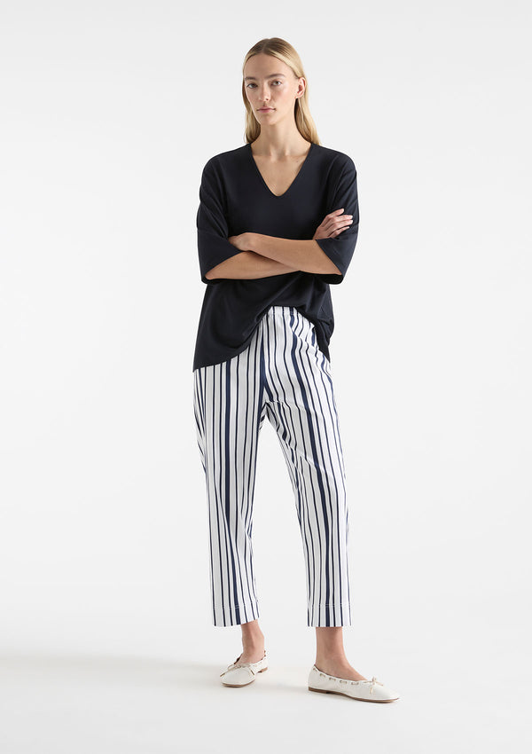 Mela Purdie Rio Stripe Popilene Crop Shell Pant