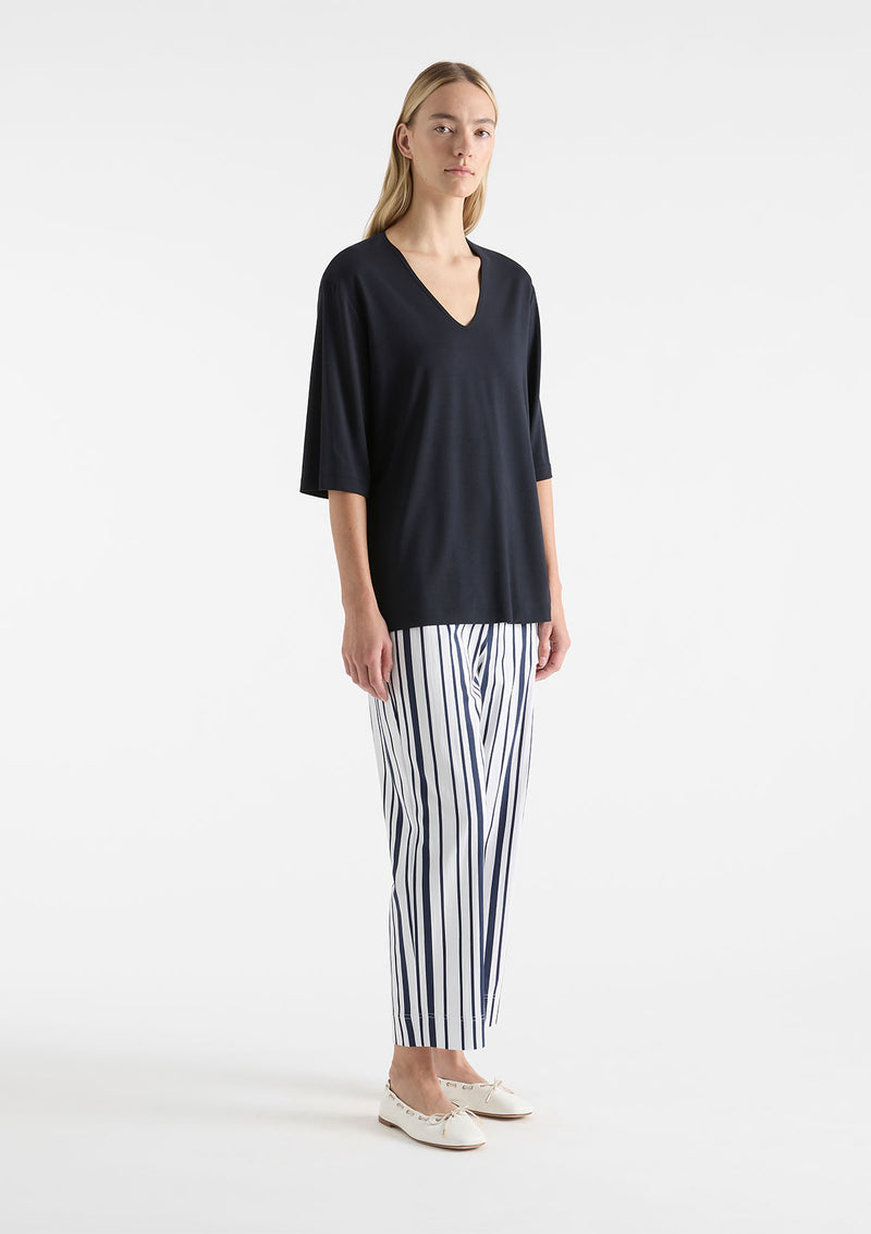 Mela Purdie Rio Stripe Popilene Crop Shell Pant