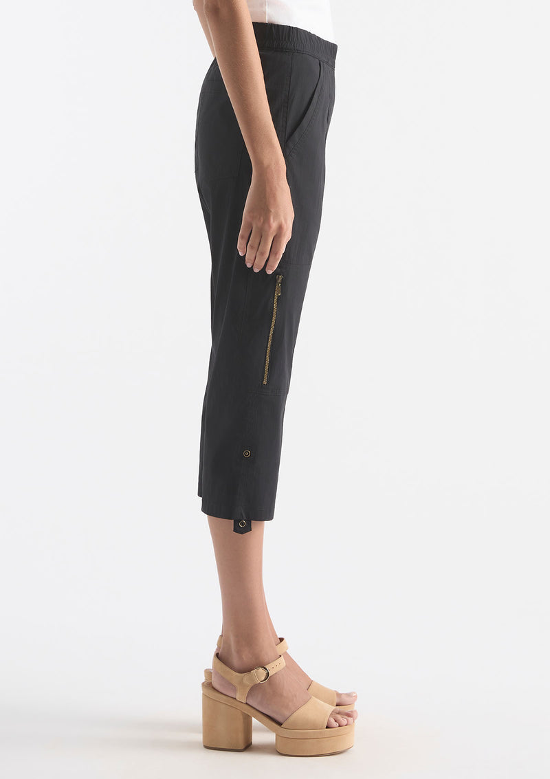 Mela Purdie Microprene Crop Zip Cargo
