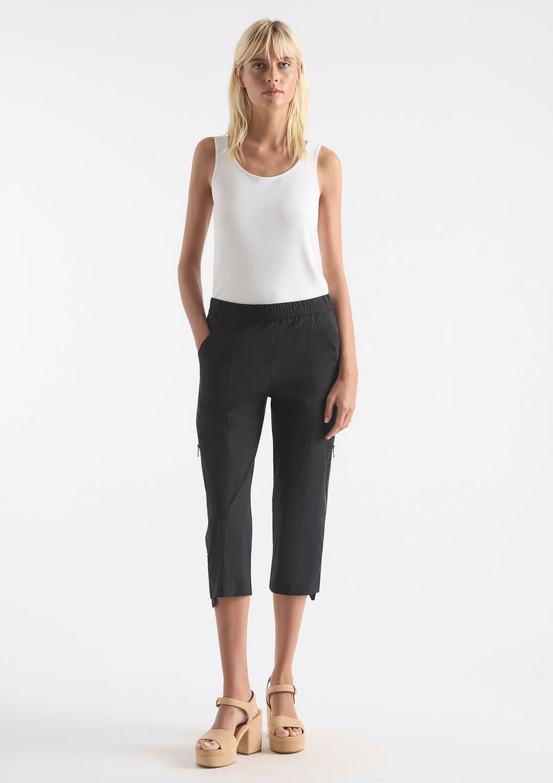 Mela Purdie Microprene Crop Zip Cargo