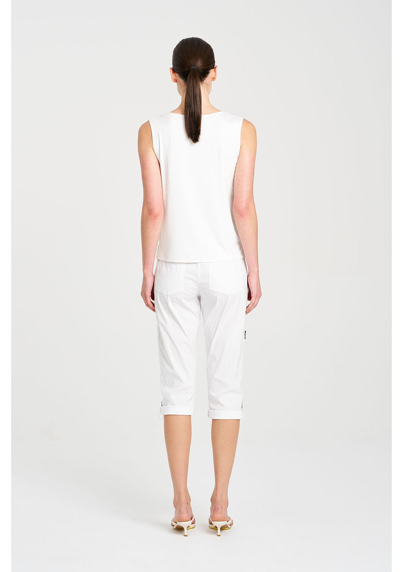 Mela Purdie Microprene Cropped Zip Cargo