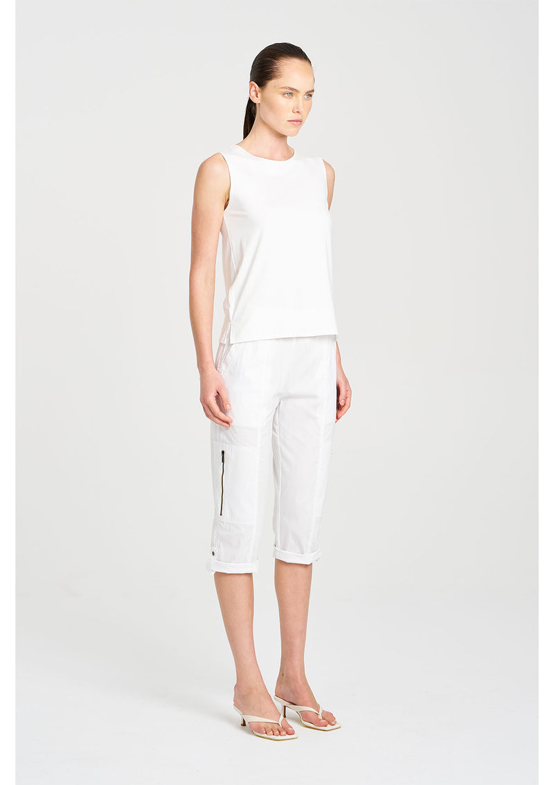 Mela Purdie Microprene Cropped Zip Cargo