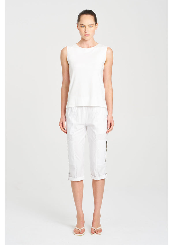Mela Purdie Microprene Cropped Zip Cargo