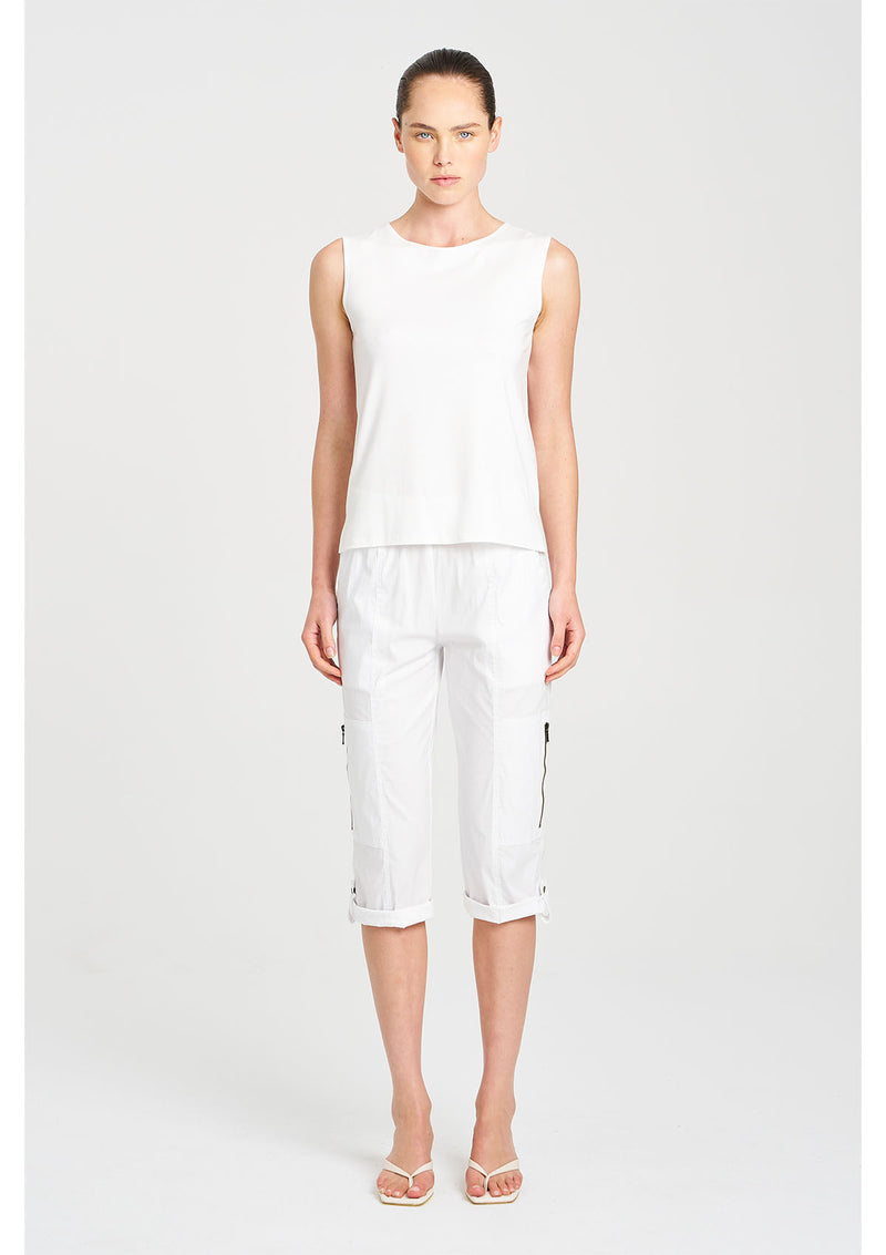 Mela Purdie Microprene Cropped Zip Cargo