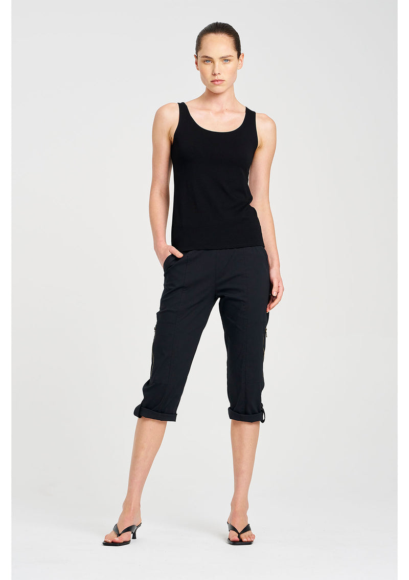 Mela Purdie Microprene Cropped Zip Cargo