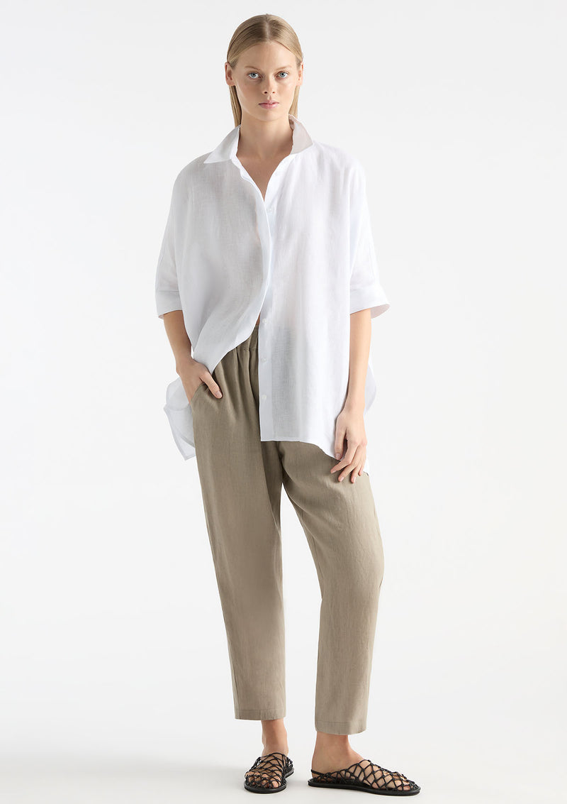 Mela Purdie Pure Linen Soft Capri