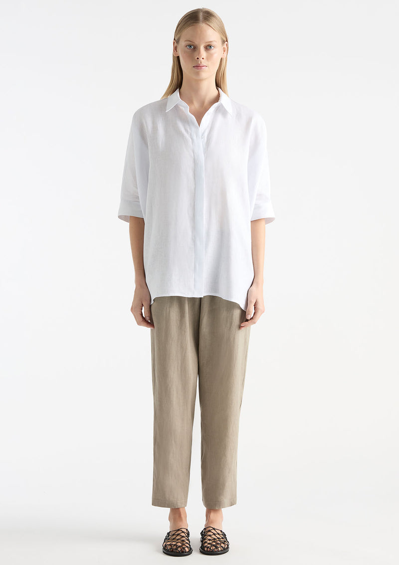 Mela Purdie Pure Linen Soft Capri