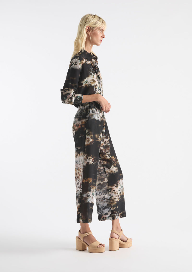 Mela Purdie Illusion Print Silk Pace Pant