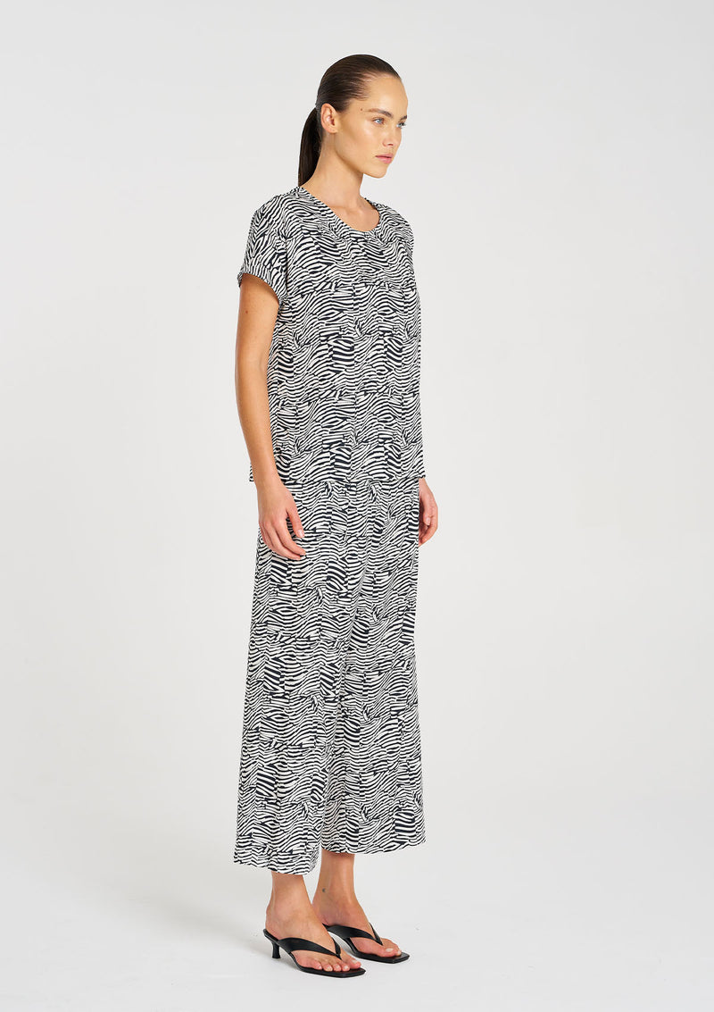 Mela Purdie Terrain Print Charmeuse Pace Pant