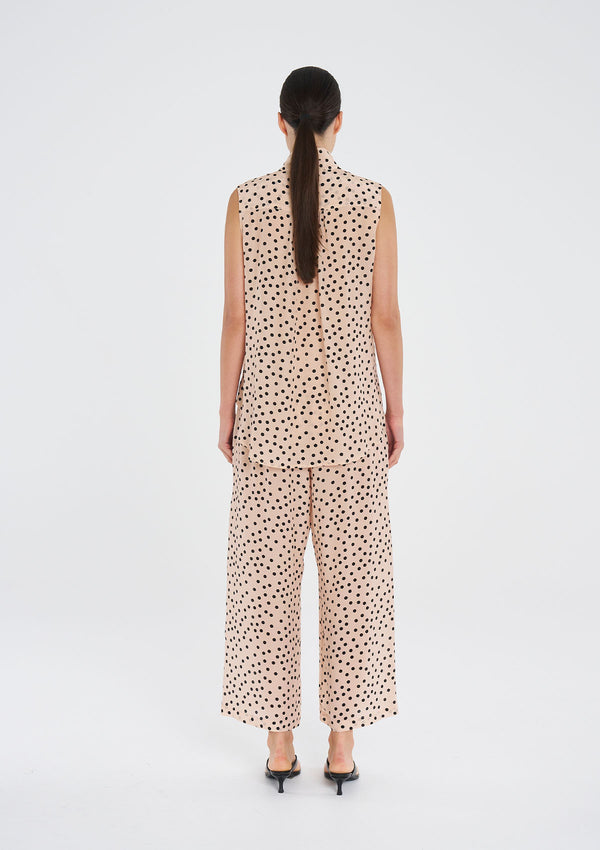 Mela Purdie Scattered Spot Silk Tab Slide Tank