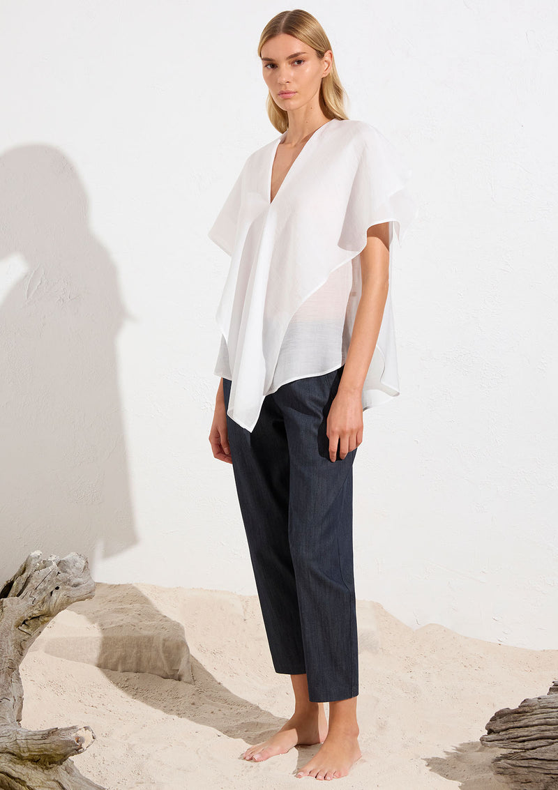 Mela Purdie Soft Stretch Denim Welt Pocket Trouser