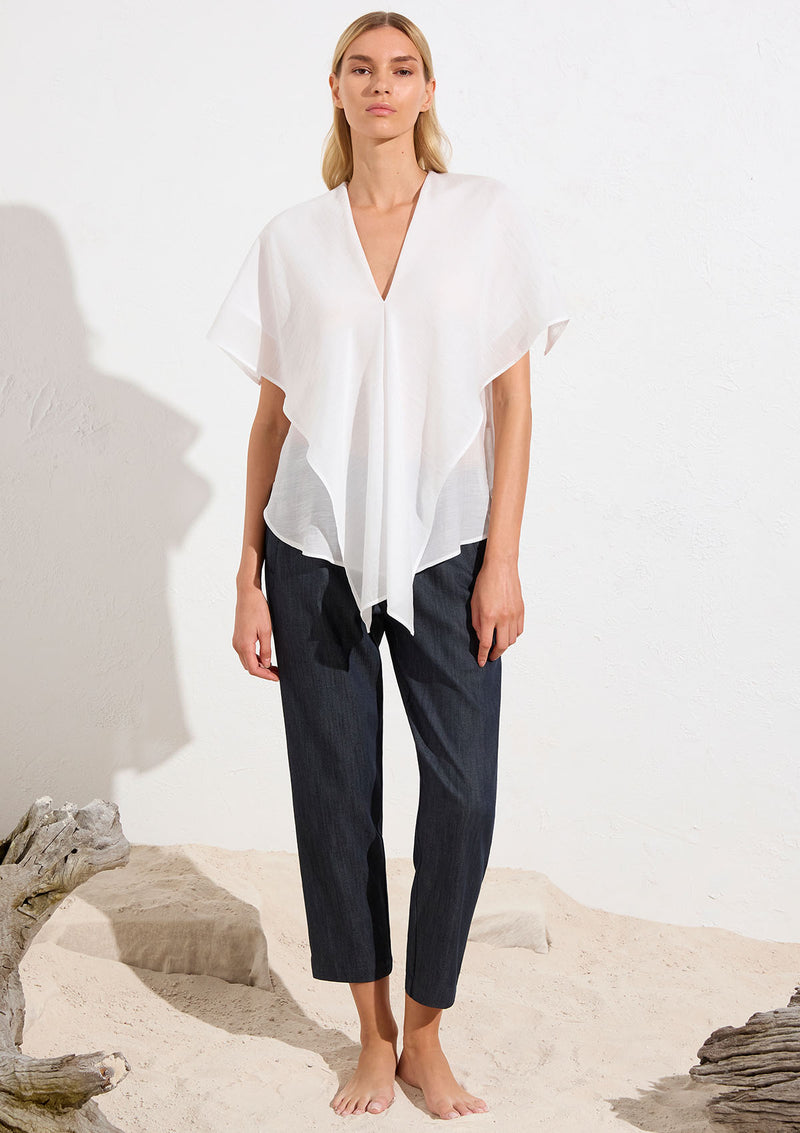 Mela Purdie Soft Stretch Denim Welt Pocket Trouser