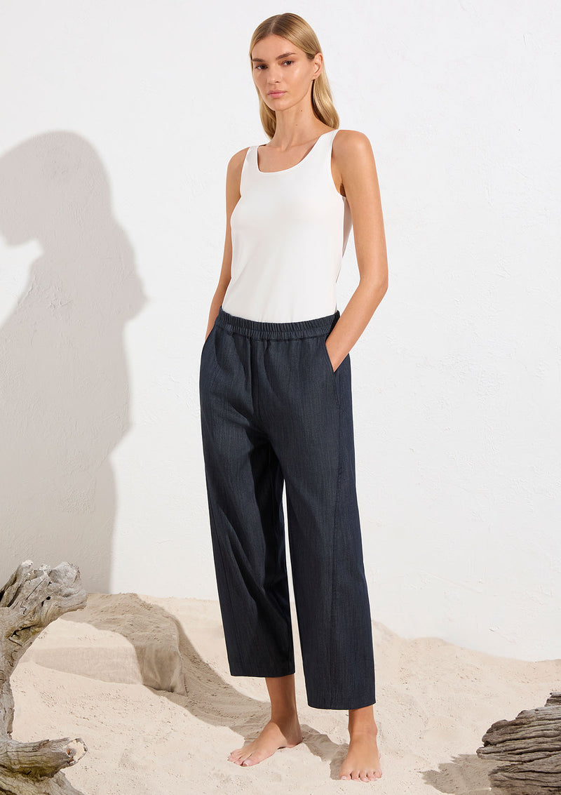 Mela Purdie Soft Stretch Denim Cross Pant