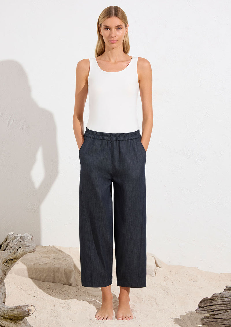 Mela Purdie Soft Stretch Denim Cross Pant