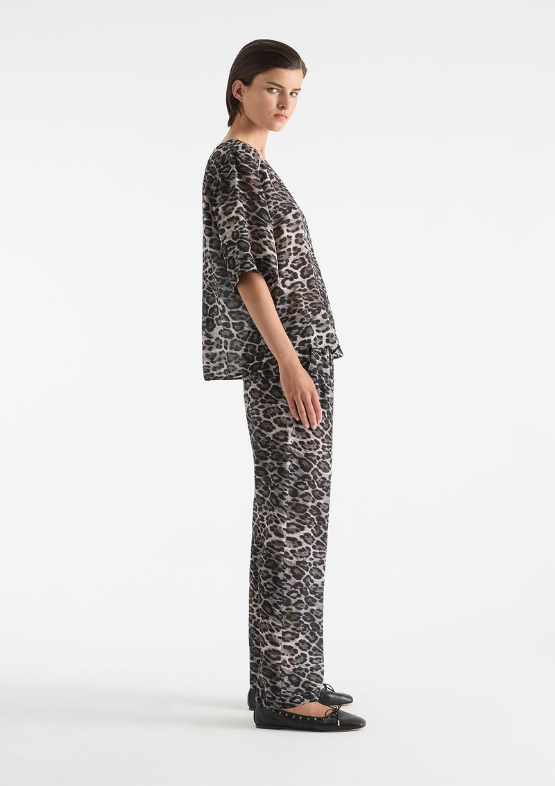 Mela Purdie Savoy Animal Silk Savoy Pant