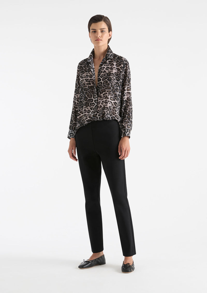 Mela Purdie Polished Ponte Slim Leg Pant