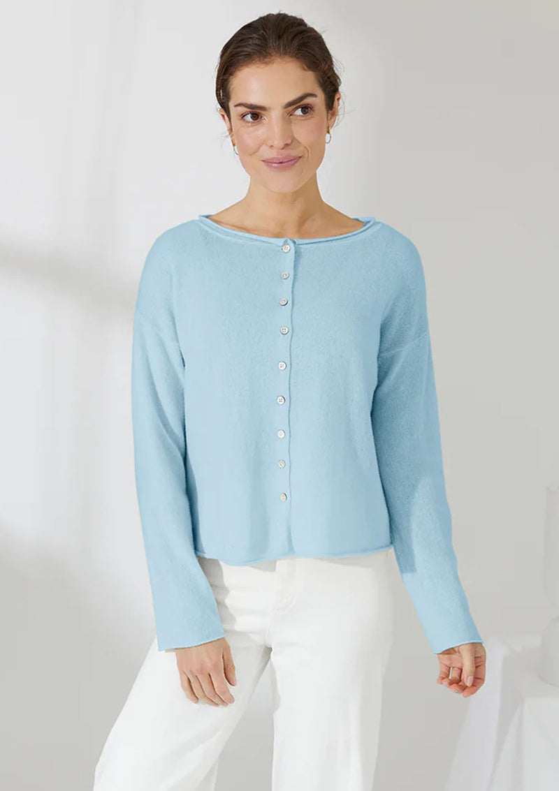 Mia Fratino Pure Reversible Button Cardigan