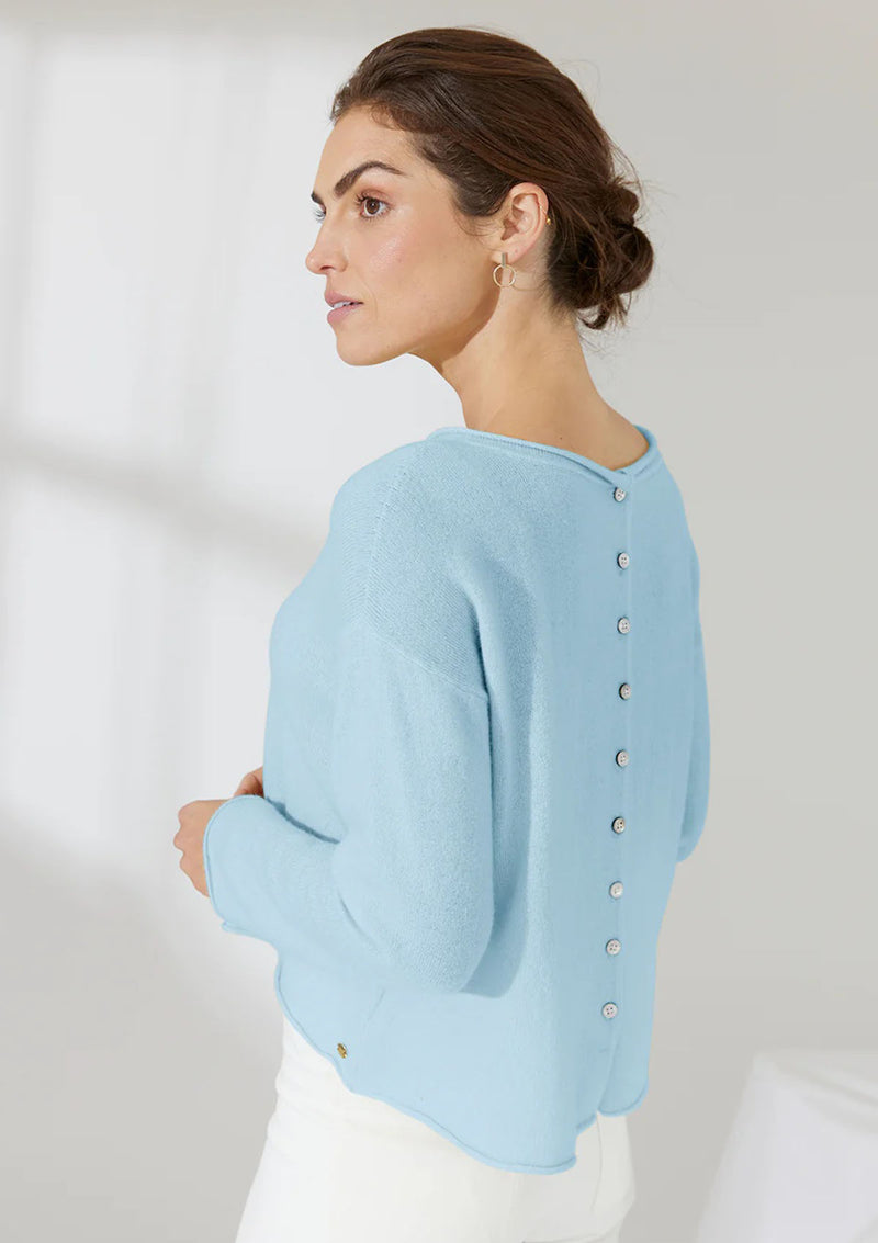 Mia Fratino Pure Reversible Button Cardigan
