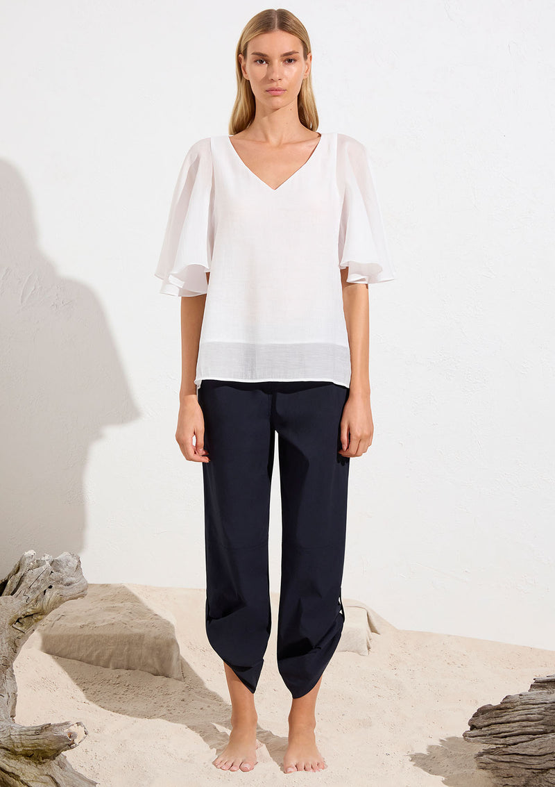 Mela Purdie Microprene Tab Up Trouser
