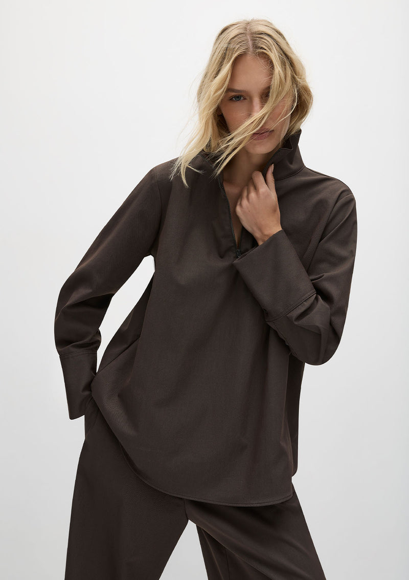 Mela Purdie Gravitene Half Zip Blouse
