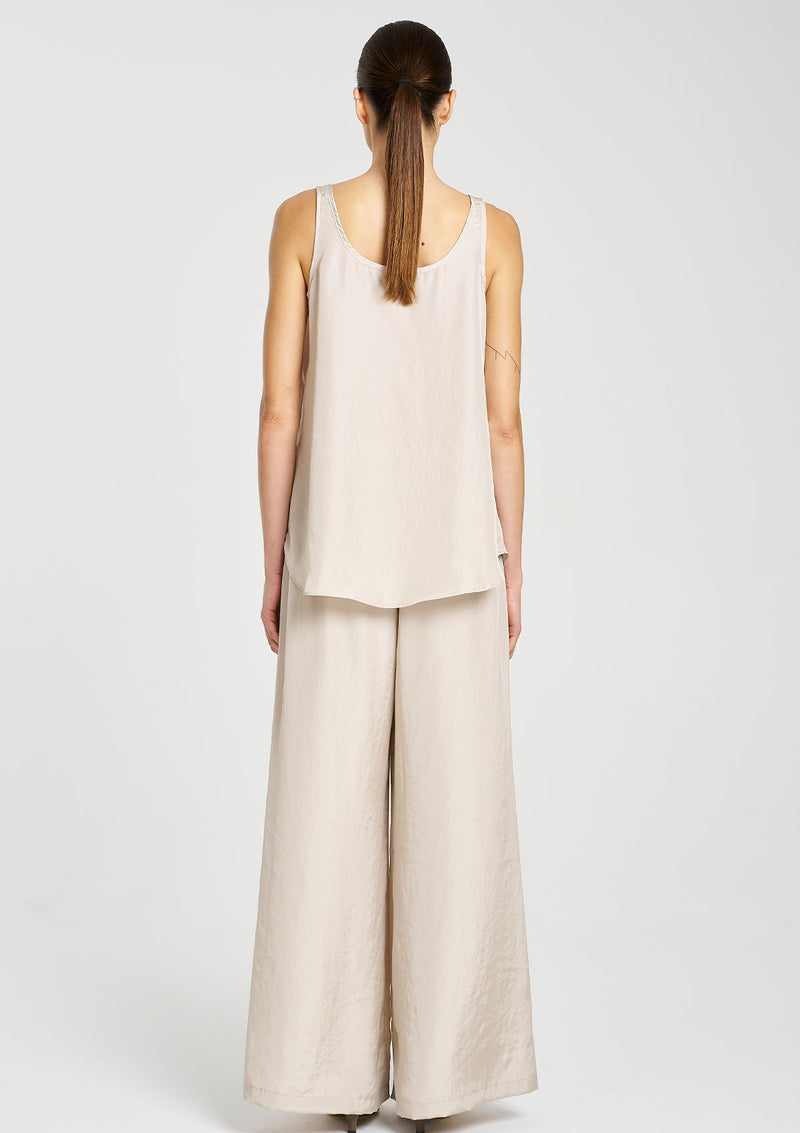 Mela Purdie Tumbled Taffeta Halo Tank