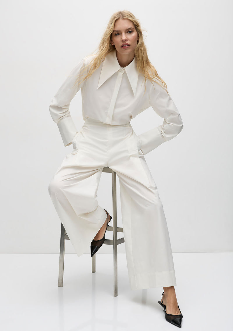 Mela Purdie Powder Weave Peak Collar shirt