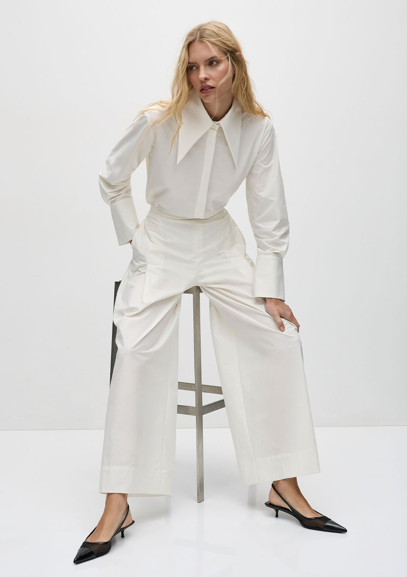 Mela Purdie Powder Weave Peak Collar shirt