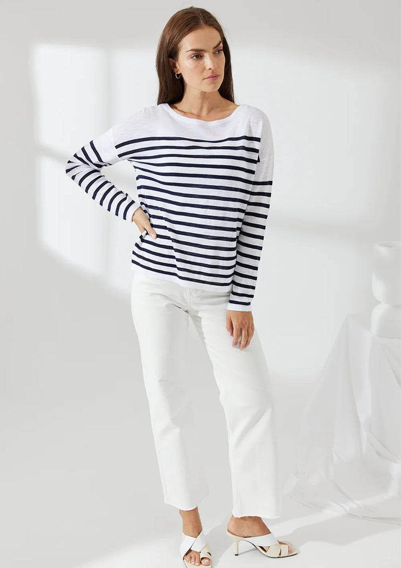 Mia Fratino Como Stripe Crew