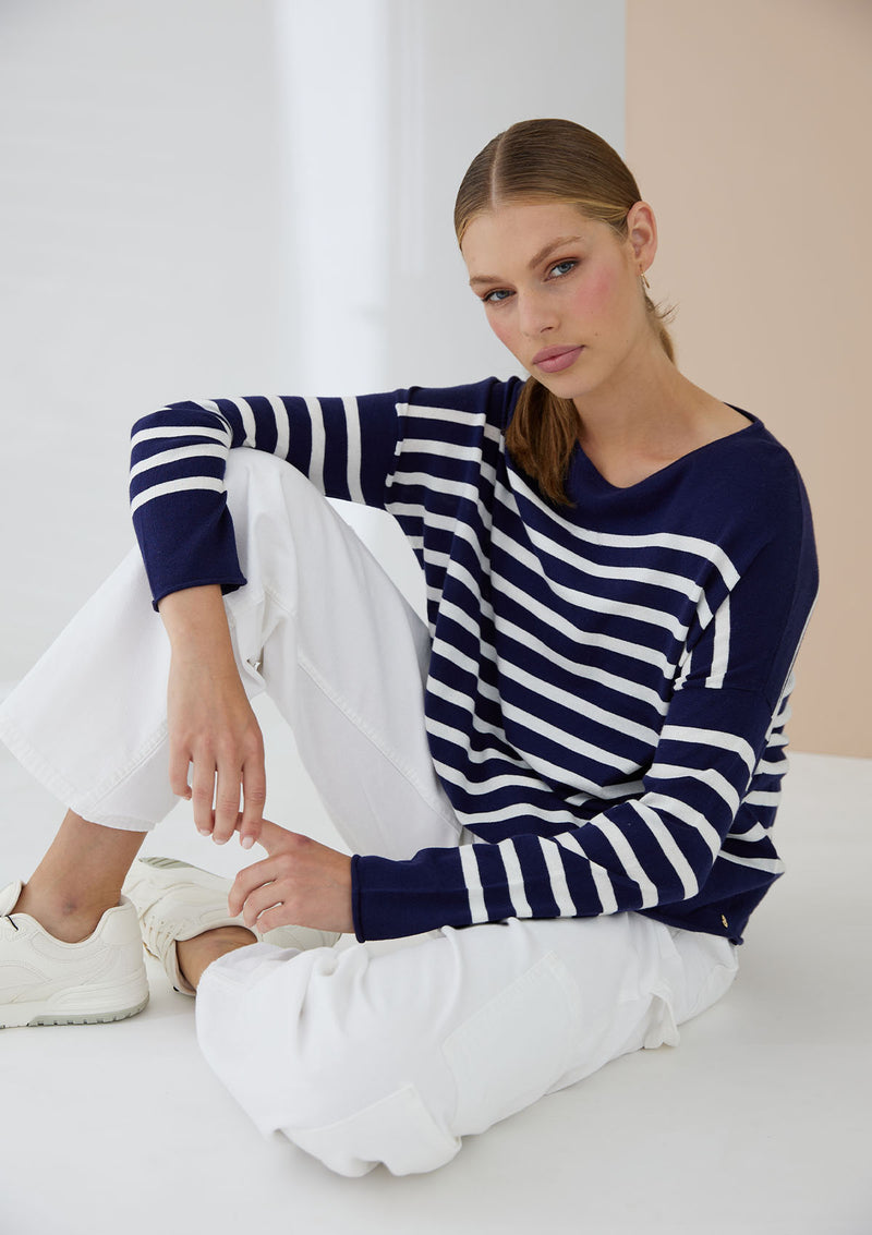 Mia Fratino Como Stripe Crew
