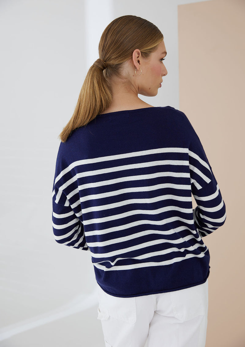Mia Fratino Como Stripe Crew