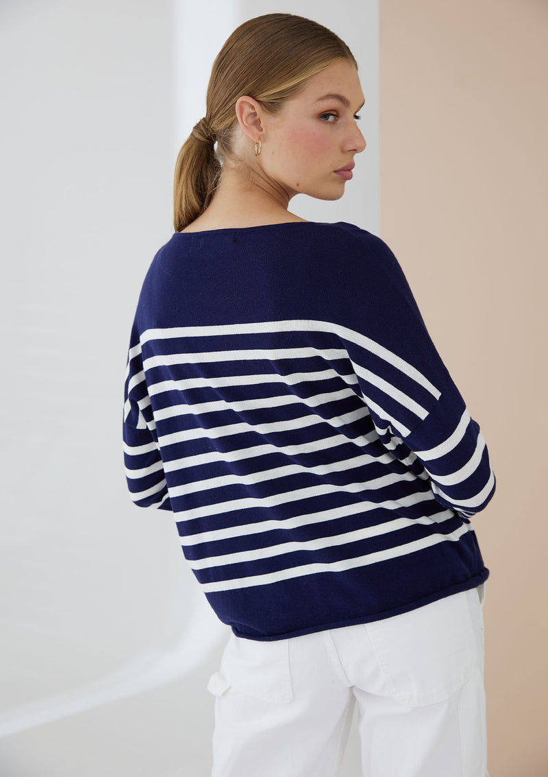 Mia Fratino Como Stripe Crew