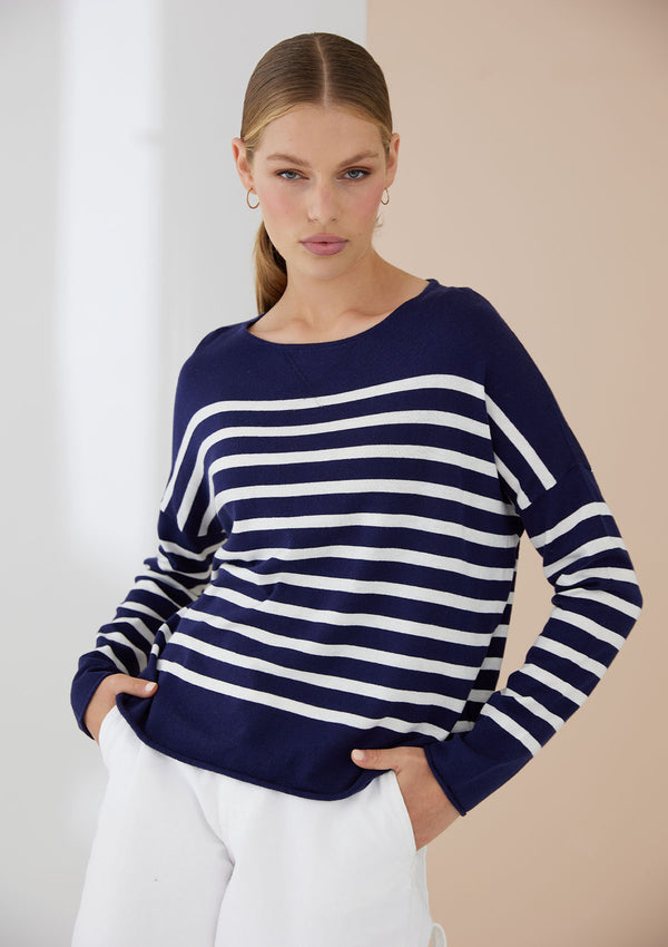 Mia Fratino Como Stripe Crew