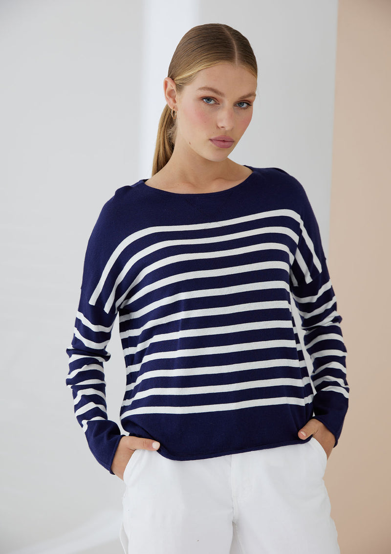 Mia Fratino Como Stripe Crew