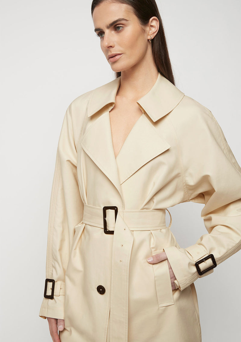 FRIEND of AUDREY Browne Oversized Trench Coat