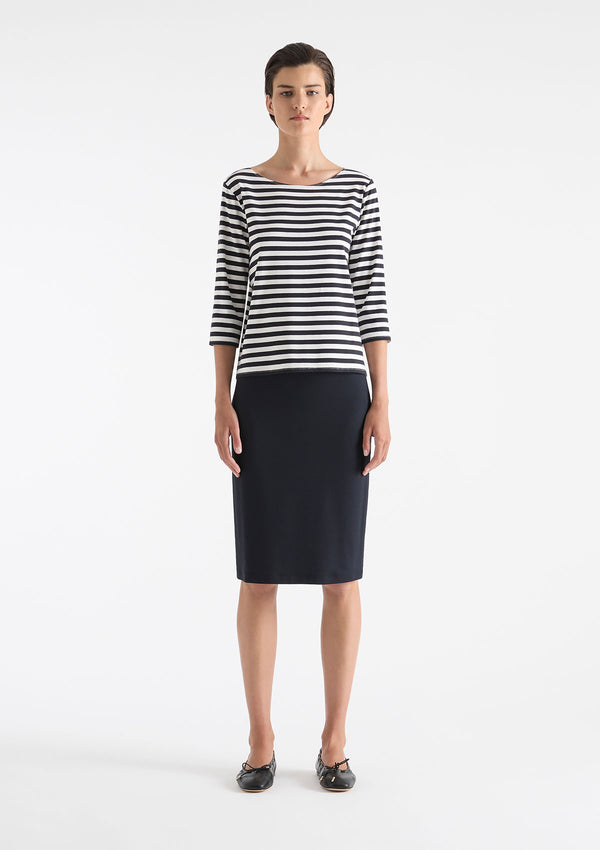 Mela Purdie Bevel Stripe Relaxed Boatneck