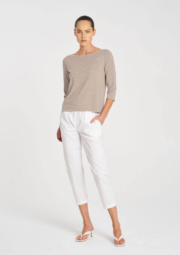 Mela Purdie Yacht Stripe Jersey Relaxed Boatneck