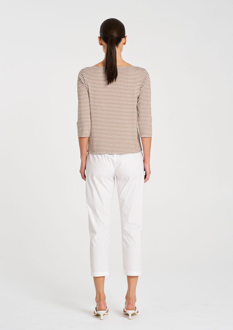 Mela Purdie Yacht Stripe Jersey Relaxed Boatneck