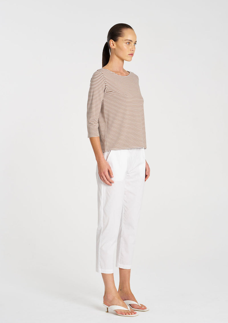 Mela Purdie Yacht Stripe Jersey Relaxed Boatneck