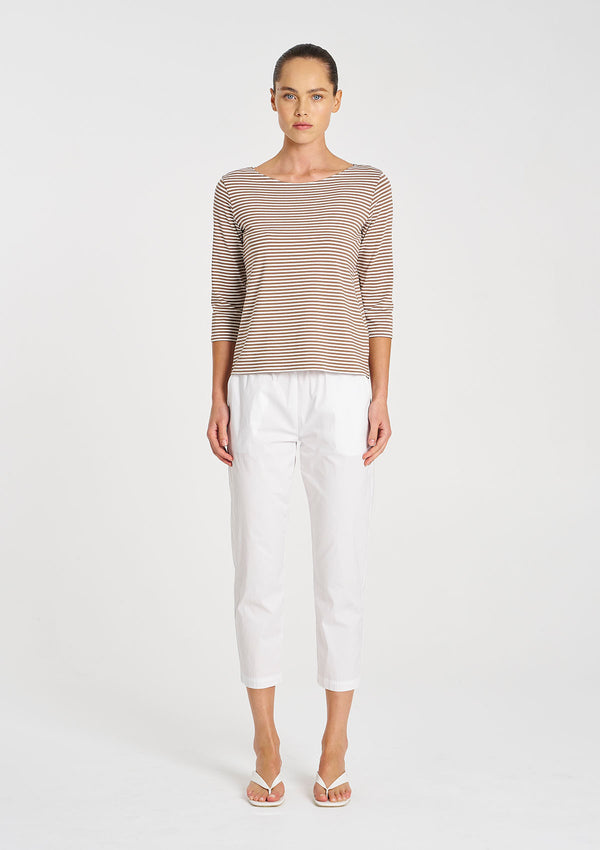 Mela Purdie Yacht Stripe Jersey Relaxed Boatneck