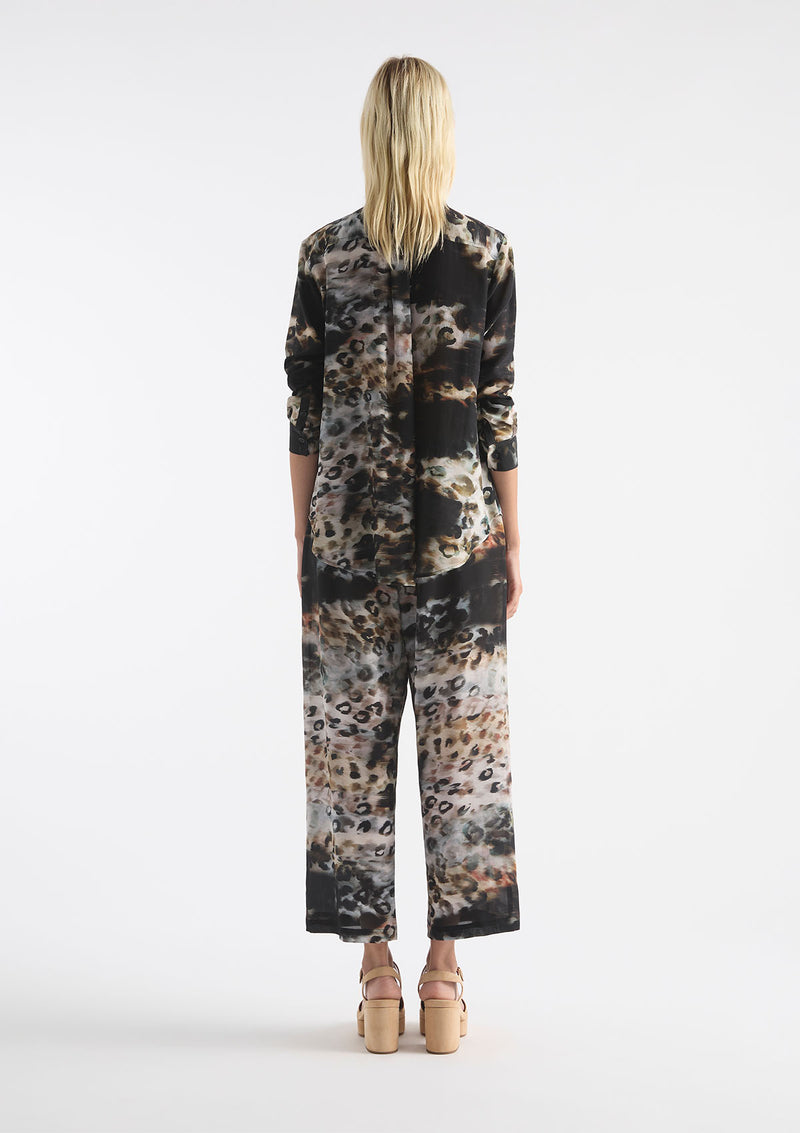 Mela Purdie Illusion Print Silk Soft Shirt