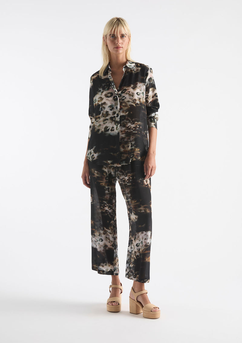 Mela Purdie Illusion Print Silk Soft Shirt