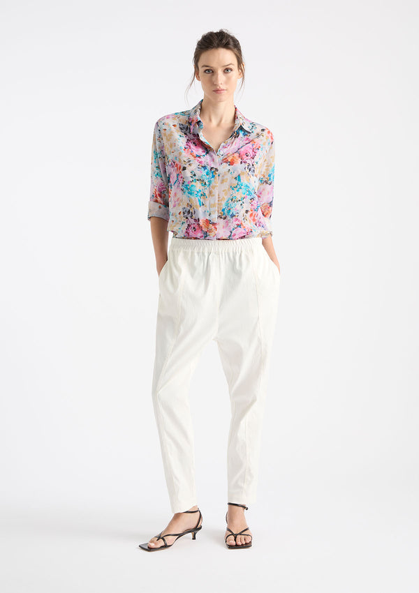 Mela Purdie Gossamer Print Silk Soft Shirt