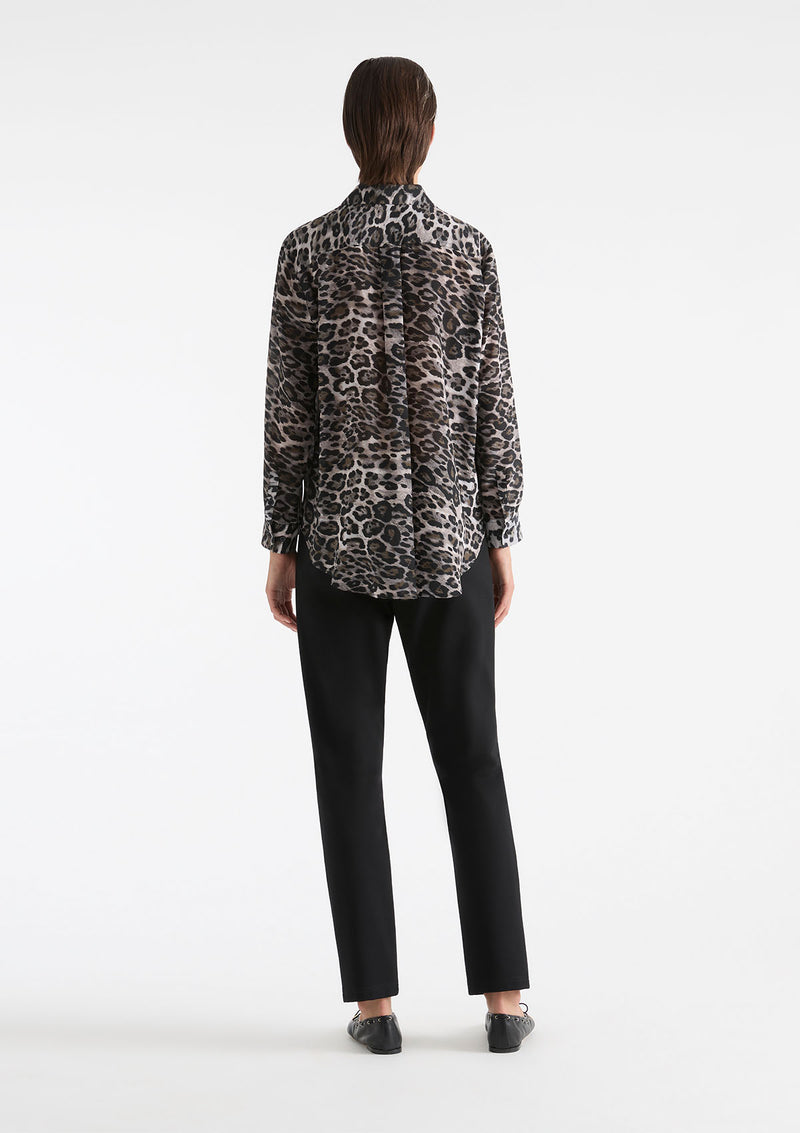 Mela Purdie Savoy Animal Silk Soft Shirt
