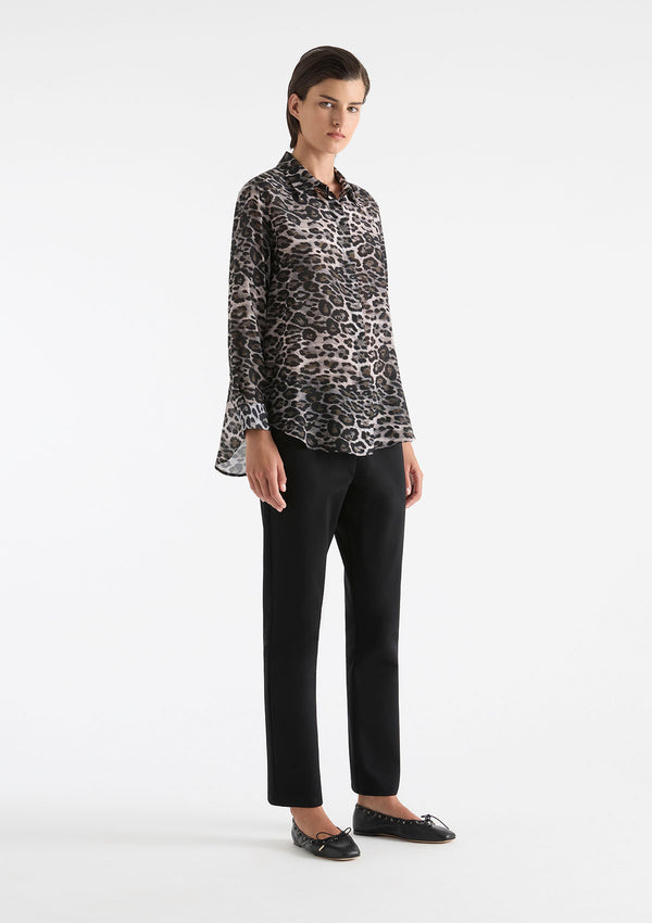 Mela Purdie Savoy Animal Silk Soft Shirt