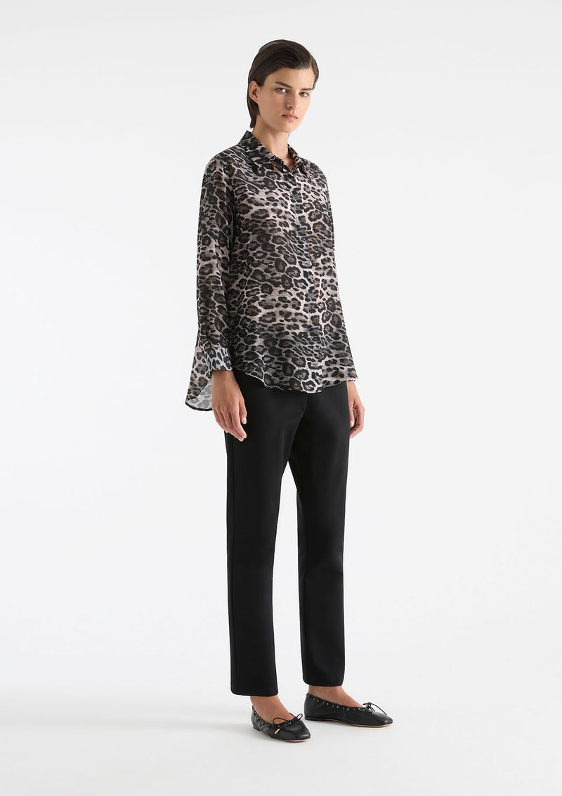 Mela Purdie Savoy Animal Silk Soft Shirt